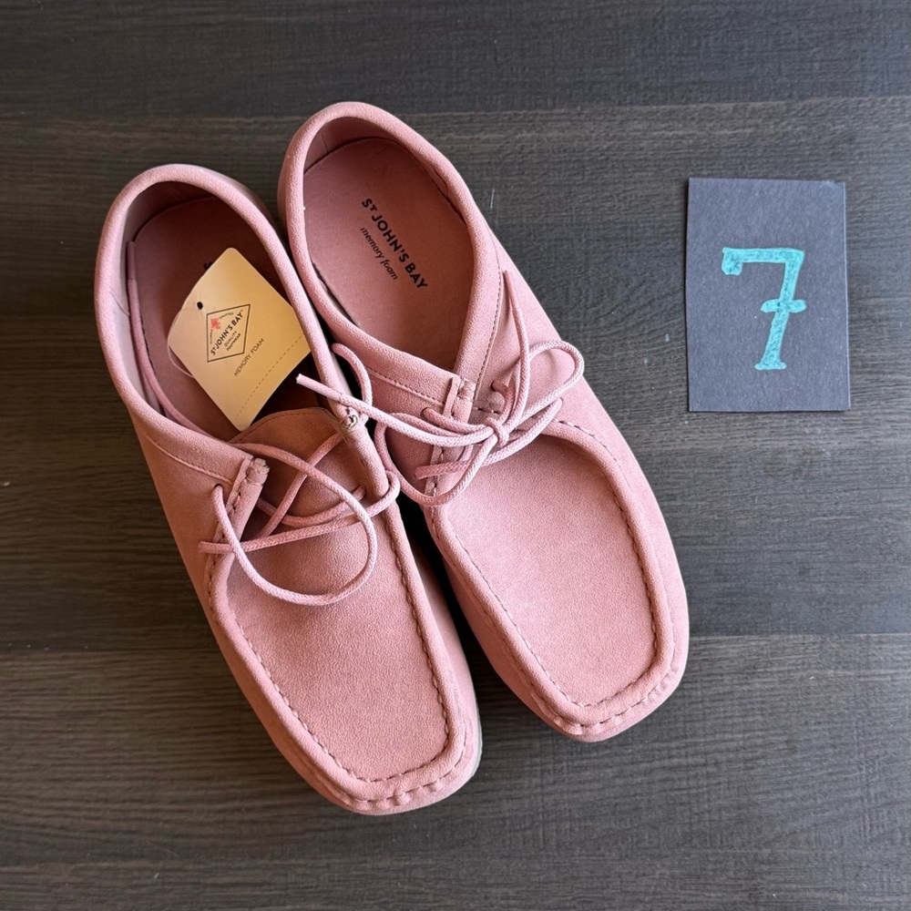 St. John's Bay Pink Flats Moccasin-Style